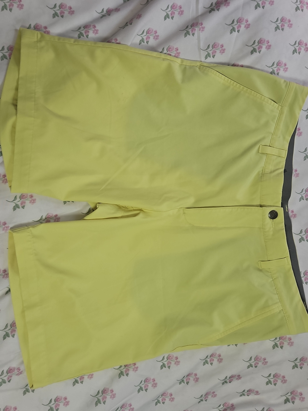 adidas Light Yellow Men’s Golf/Bermuda Shorts
